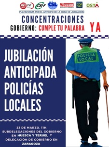 ANTICIPO EDAD JUBILACIÓN DE LA POLICÍA LOCAL