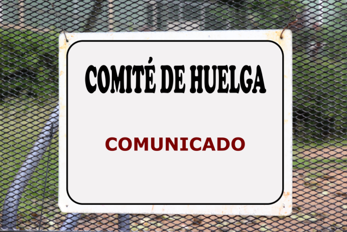 COMUNICADO COMITÉ DE HUELGA DEPORTES