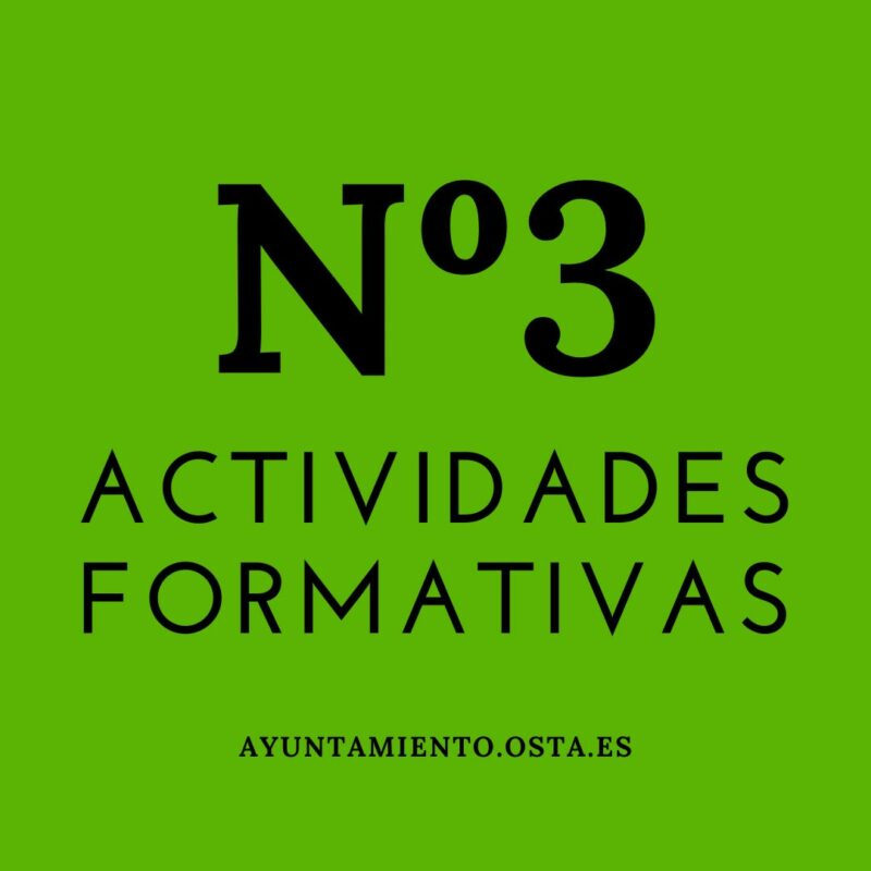 CIRCULAR DE ACTIVIDADES FORMATIVAS Nº3