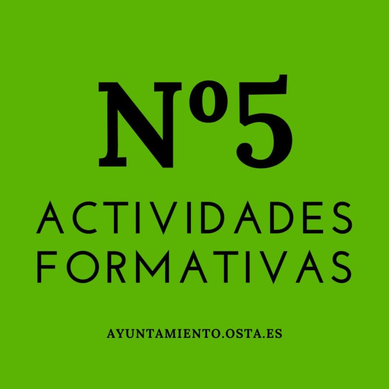 CIRCULAR ACTIVIDADES FORMATIVAS Nº5