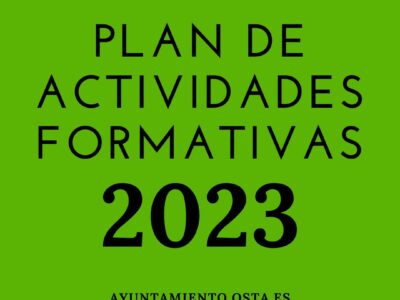 FIRMADO EL PLAN DE FORMACIÓN 2023