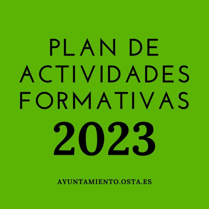 FIRMADO EL PLAN DE FORMACIÓN 2023