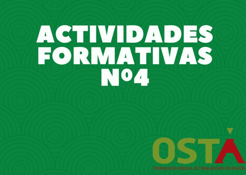 CIRCULAR ACTIVIDADES FORMATIVAS Nº4