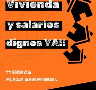 OSTA CONVOCA MANIFESTACIÓN EL 2 DE OCTUBRE EN ZARAGOZA «¡¡VIVIENDAS Y SALARIOS DIGNOS YA!!»