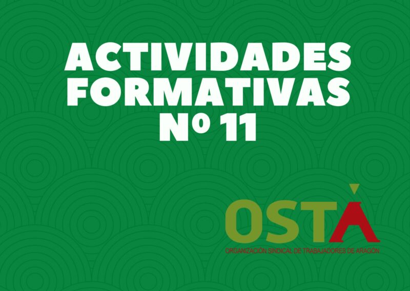 CIRCULAR ACTIVIDADES FORMATIVAS Nº11