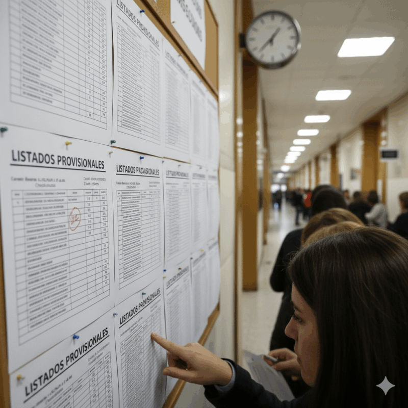 LISTAS PROVISIONALES DE ASPIRANTES ADMITIDOS/EXCLUIDOS EN PROMOCIÓN INTERNA CON DIFERENCIAS SALARIALES