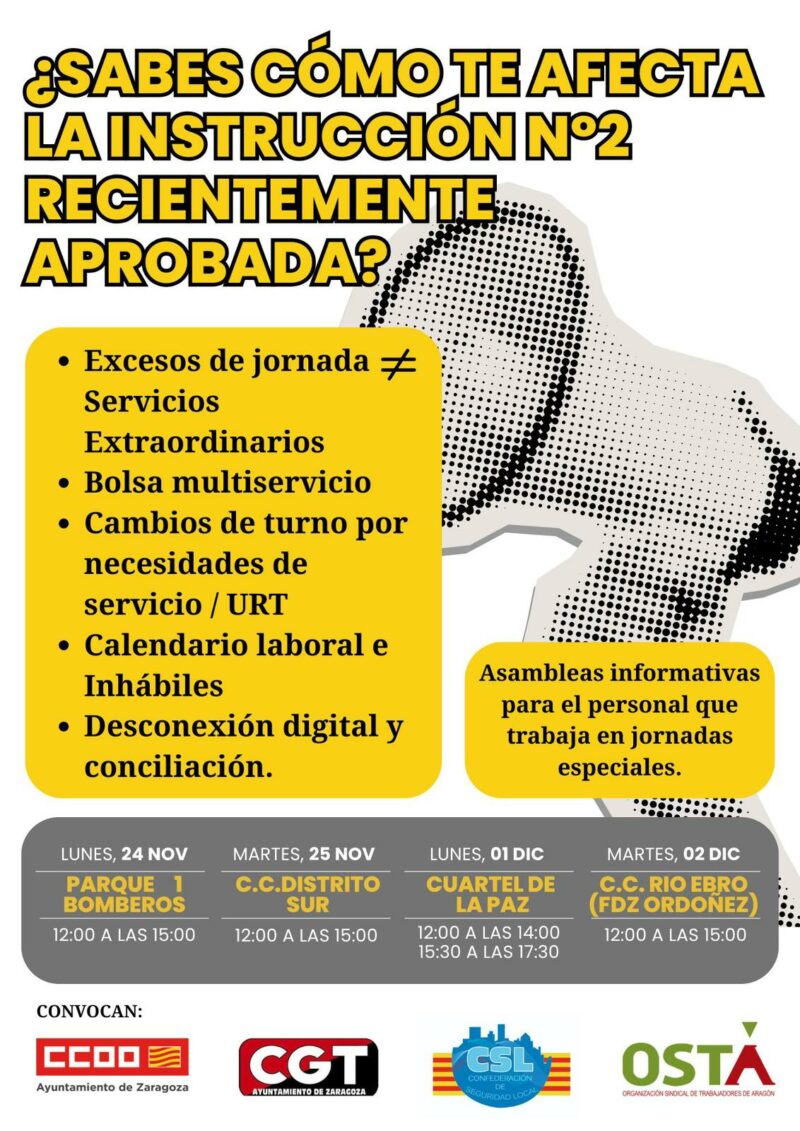 PRÓXIMAS ASAMBLEAS INFORMATIVAS
