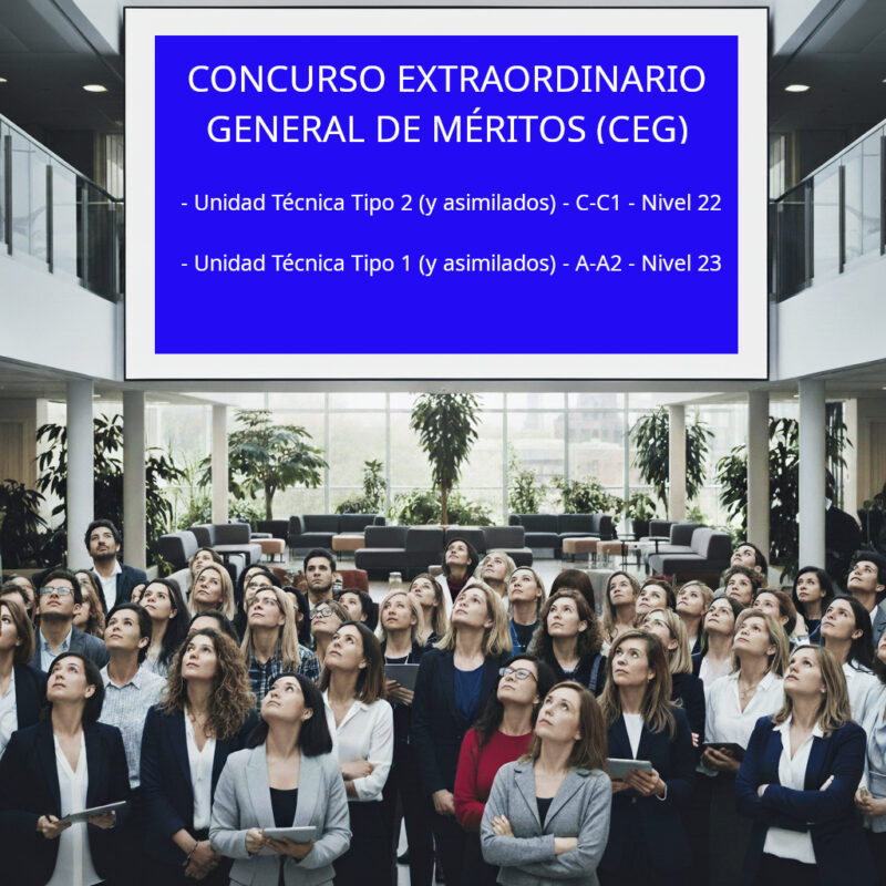 CONCURSO EXTRAORDINARIO GENERAL DE MÉRITOS UNIDADES TÉCNICAS C1-22 Y A2-23