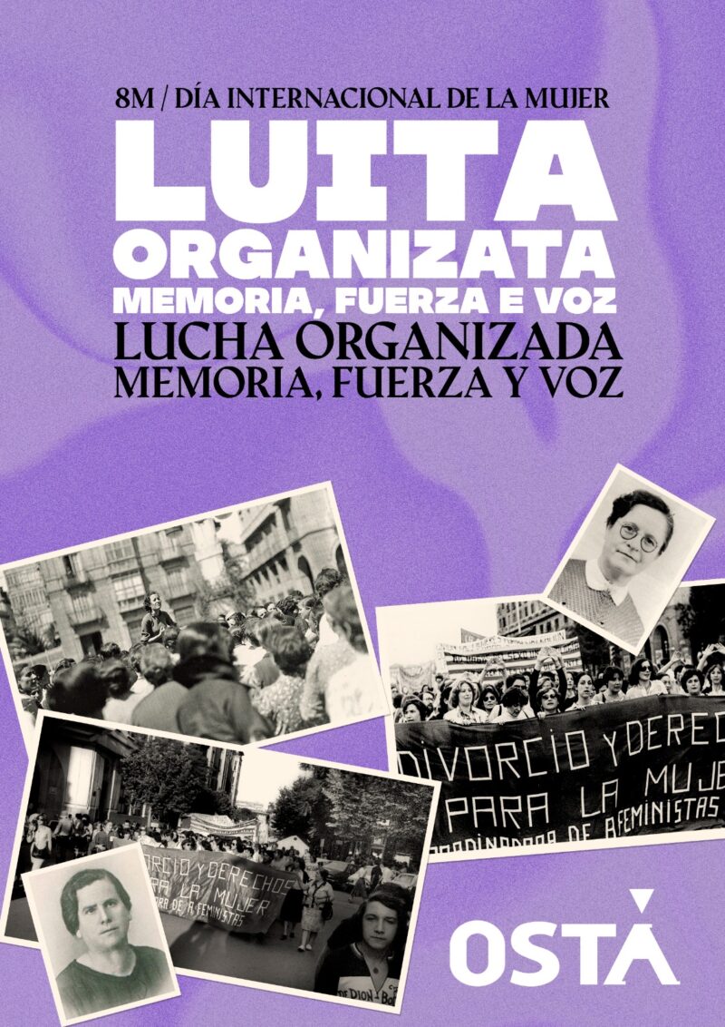 8 M: LUCHA ORGANIZADA, MEMORIA, FUERZA Y VOZ