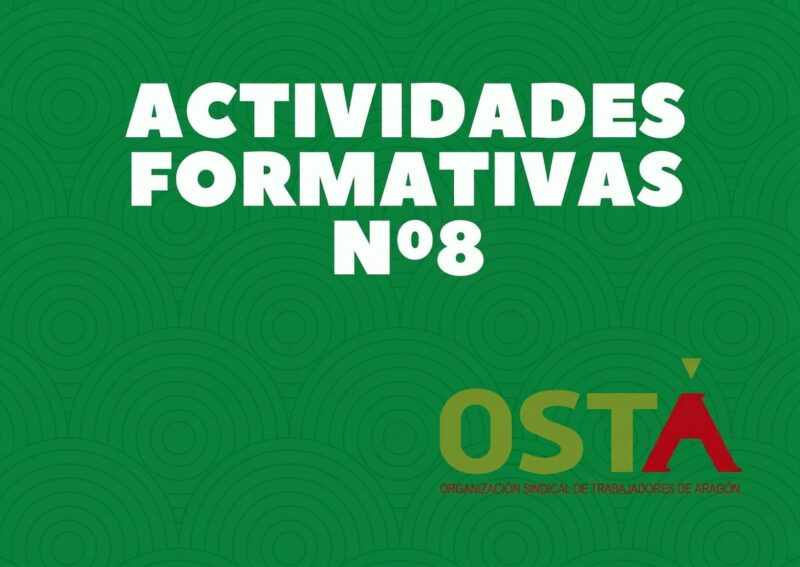 CIRCULAR Nº8 DE ACTIVIDADES FORMATIVAS