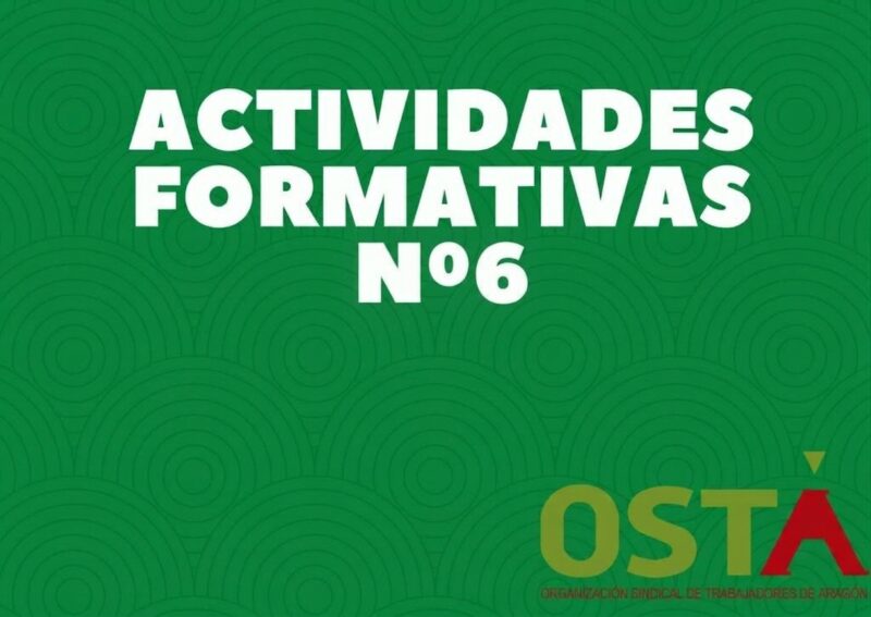 CIRCULAR Nº 6 DE NUEVOS CURSOS FORMATIVOS