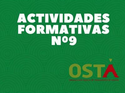 CIRCULAR Nº9 DE ACTIVIDADES FORMATIVAS
