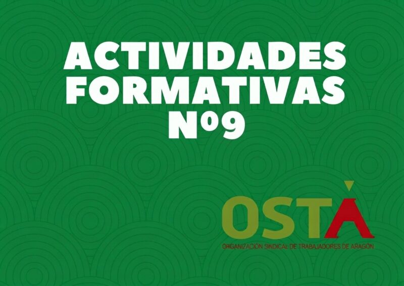 CIRCULAR Nº9 DE ACTIVIDADES FORMATIVAS