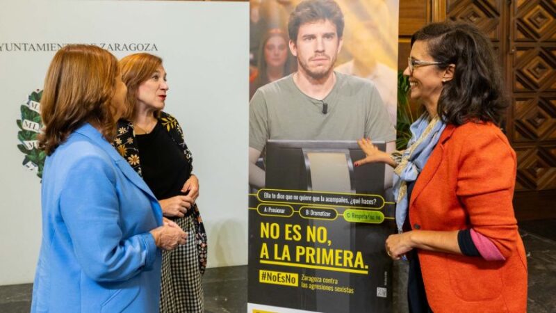El Ayuntamiento de Zaragoza presenta la campaña «NO es NO a la primera»